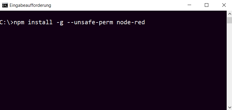 Datei:Install node-red command.png