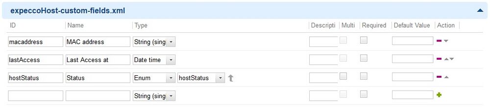 Customfields für expeccoHost