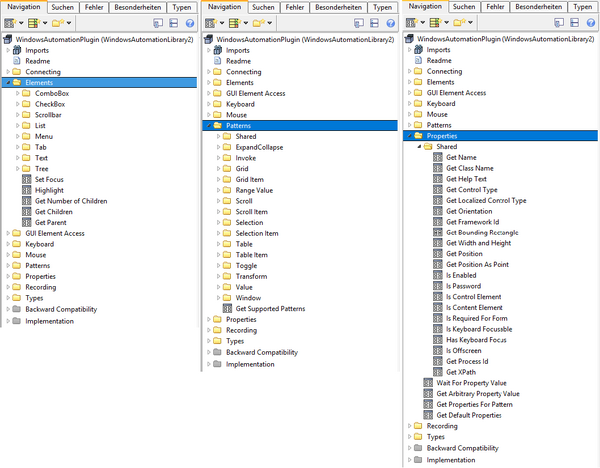 The Library's Blocks for Interacting With Elements.