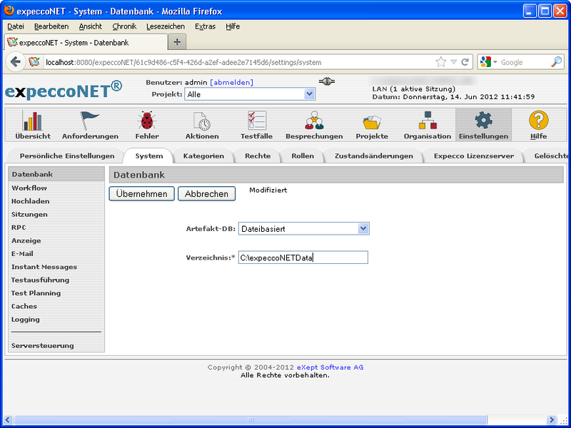Datei:ExpeccoNET-DB-Settings.png