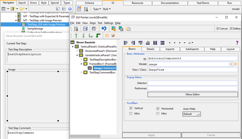 Bild mit einer ArbitraryComponent