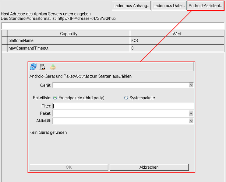 Datei:Appium GUI AndroidWizard.png