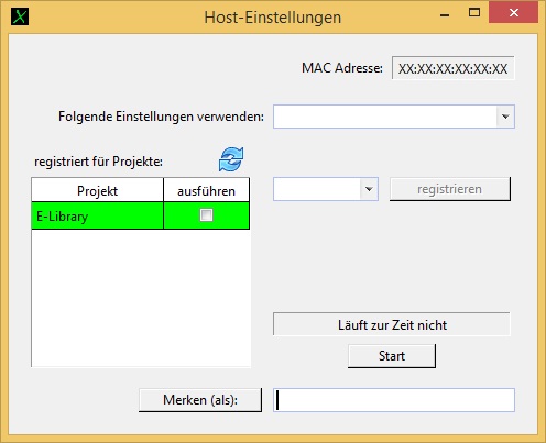 Host-Einstellungen