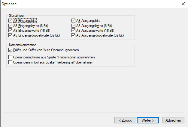 Expecco-spezifische Einstellungen