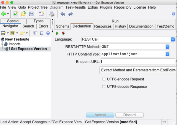 REST Declaration Editor